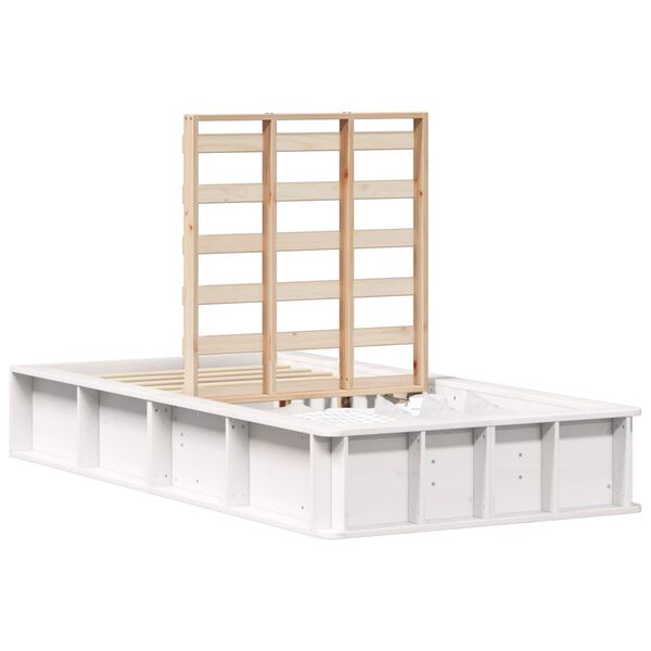 vidaXL &Sigma;&kappa;&epsilon;&lambda;&epsilon;&tau;ό&sigmaf; &Kappa;&rho;&epsilon;&beta;&alpha;&tau;&iota;&omicron;ύ &Lambda;&epsilon;&upsilon;&kappa;ό 80 x 200 cm &Sigma;&tau;&epsilon;&rho;&epsilon;ά &xi;&upsilon;&lambda;&epsilon;ί&alpha; &pi;&epsilon;ύ&kappa;&omicron;&upsilon;