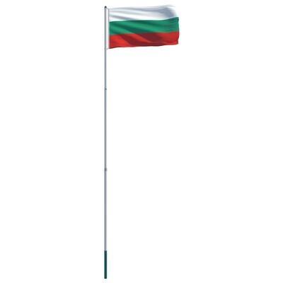 vidaXL Σημαία Βουλγαρίας 6 μ. με Ιστό Αλουμινίου