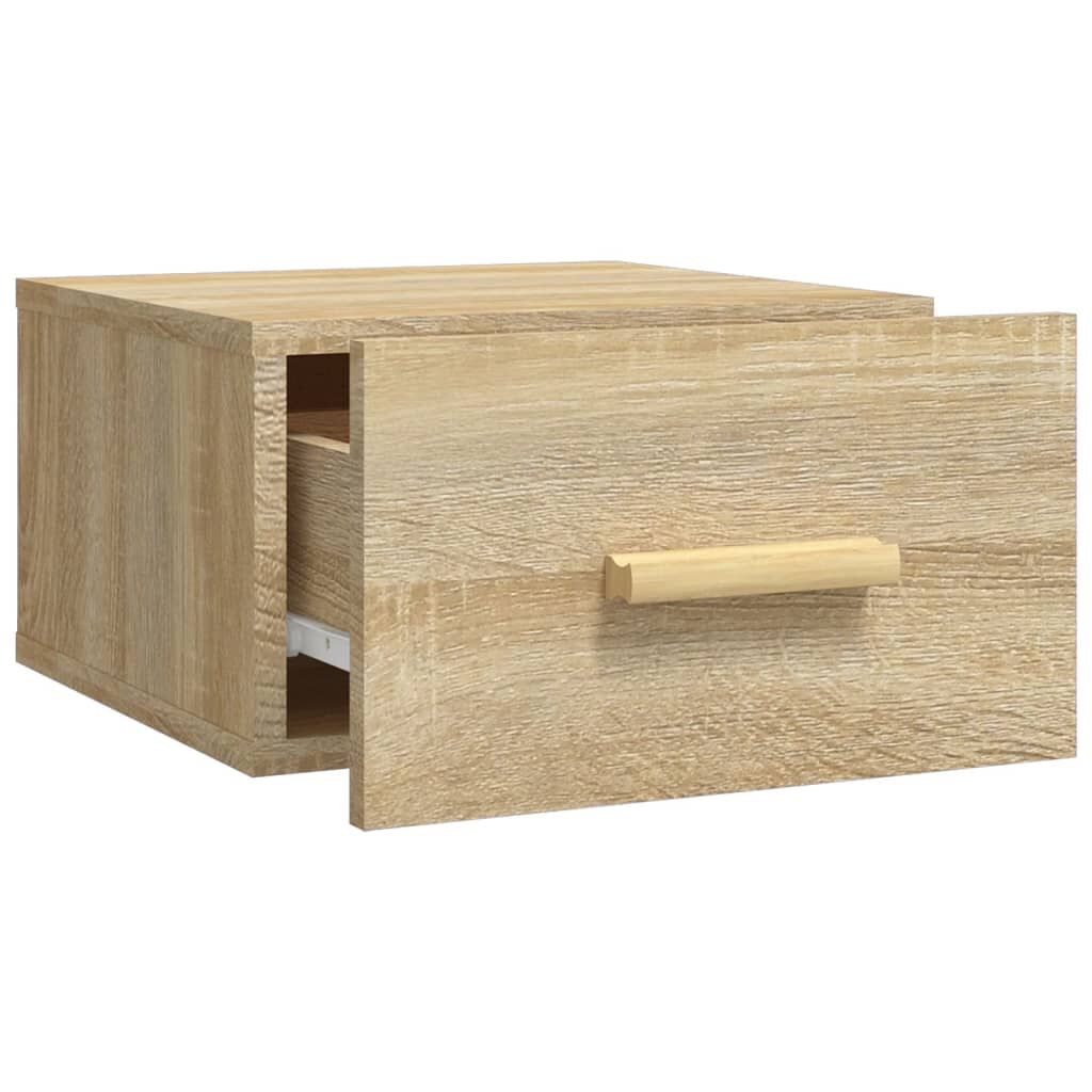 vidaXL Κομοδίνα Επιτοίχια Sonoma Δρυς 35 x 35 x 20 εκ.