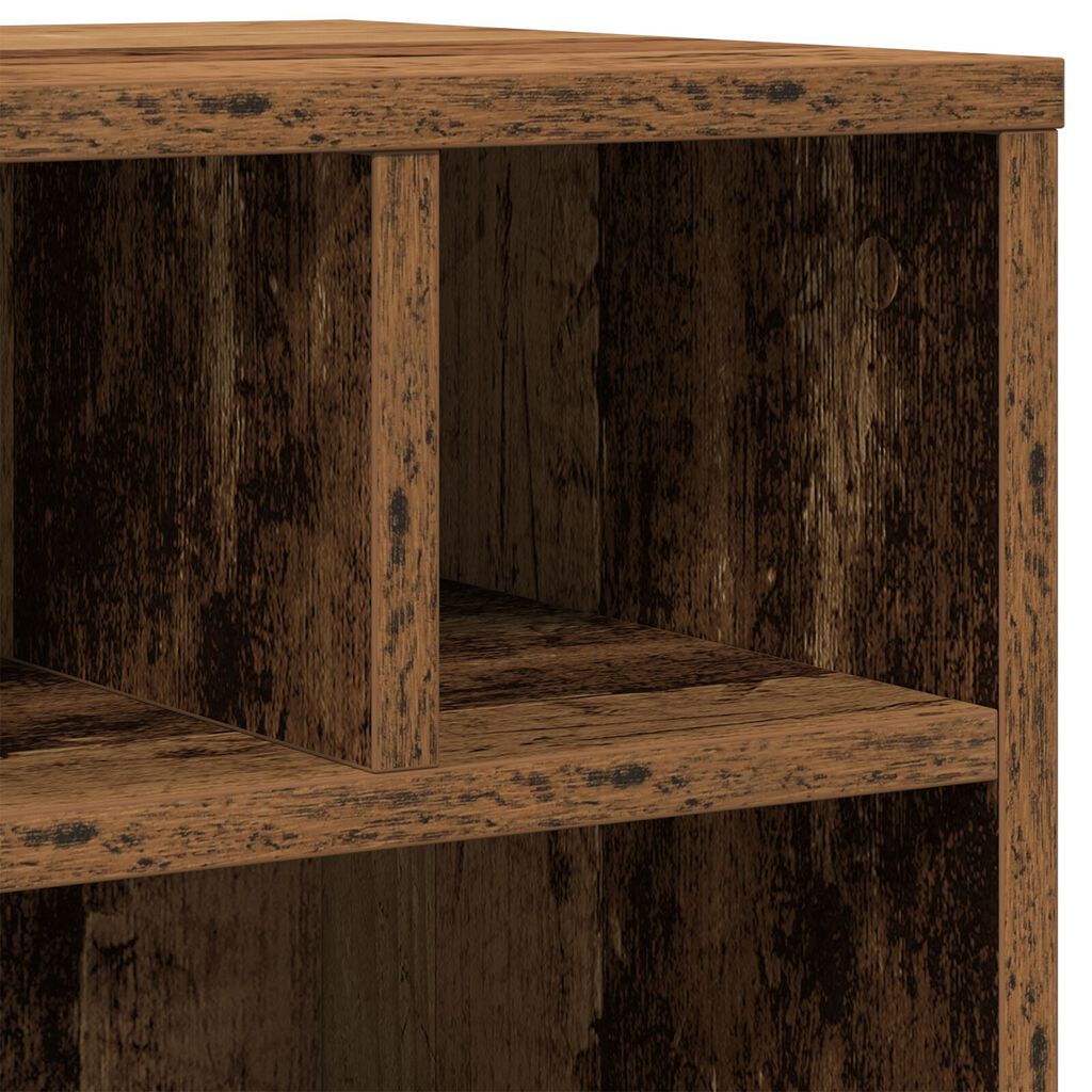 vidaXL Ράφι Εκτυπωτή με Ρόδες Παλιό Ξύλο 41x32x48 εκ