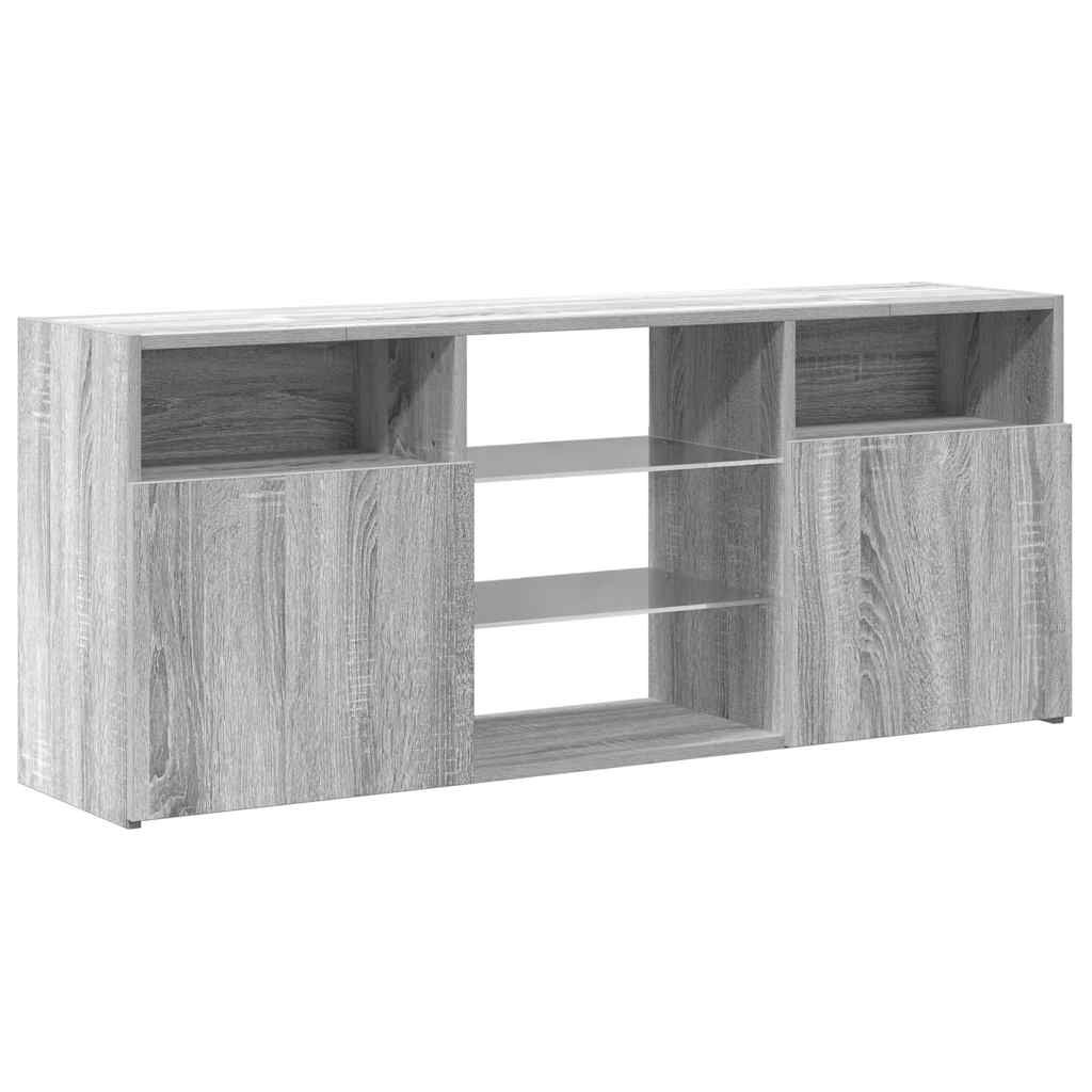 vidaXL Έπιπλο Τηλεόρασης με LED Γκρι Sonoma 120 x 30 x 50 εκ.