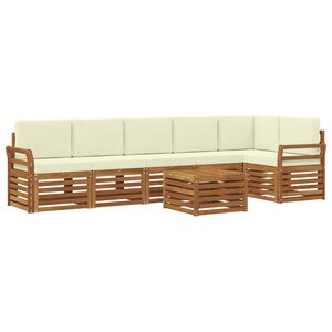 vidaXL &Sigma;&alpha;&lambda;&omicron;&nu;ά&kappa;&iota; &Gamma;&omega;&nu;&iota;&alpha;&kappa;&omicron;ύ &Kappa;&alpha;&nu;&alpha;&pi;έ &mu;&epsilon; &mu;&alpha;&xi;&iota;&lambda;ά&rho;&iota; 7 pcs &Phi;&upsilon;&sigma;&iota;&kappa;ό &kappa;&alpha;&iota; &Kappa;&rho;έ&mu;&alpha;