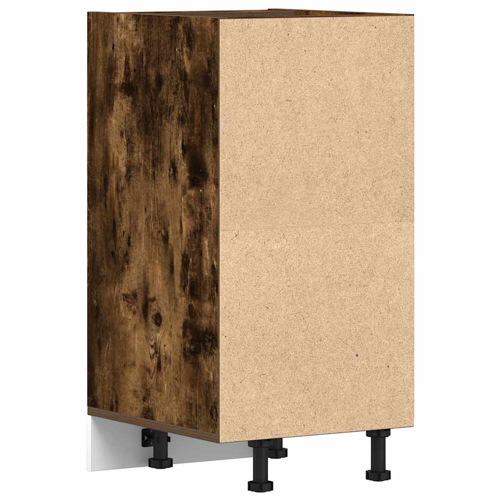 vidaXL Κάτω ντουλάπι Riga καπνιστή δρυς 40x44,5x81,5 cm