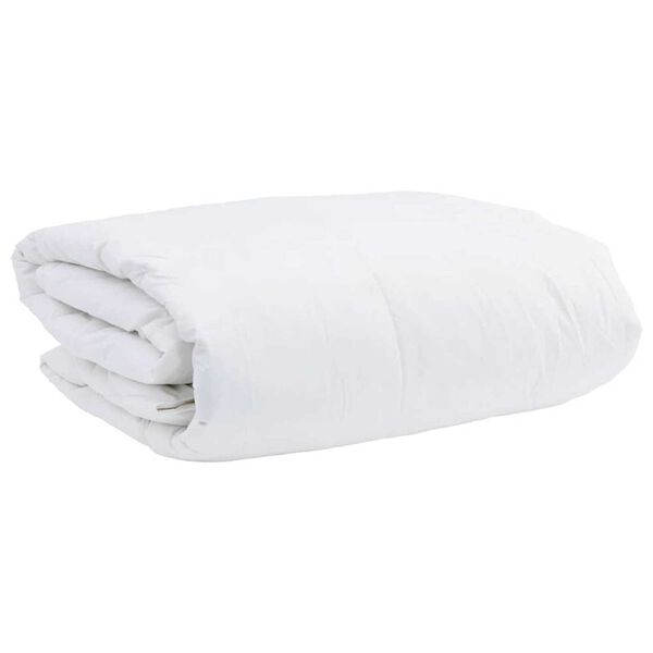 vidaXL Σετ Κουβέρτας με μαξιλάρι 2 pcs Λευκό 155 x 220 cm Πούπουλο