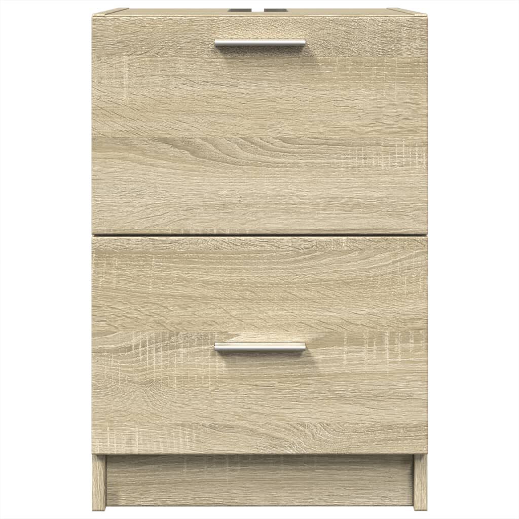 vidaXL Ντουλάπι Νιπτήρα Sonoma Δρυς 40x37x59 εκ. Επεξεργασμένο Ξύλο