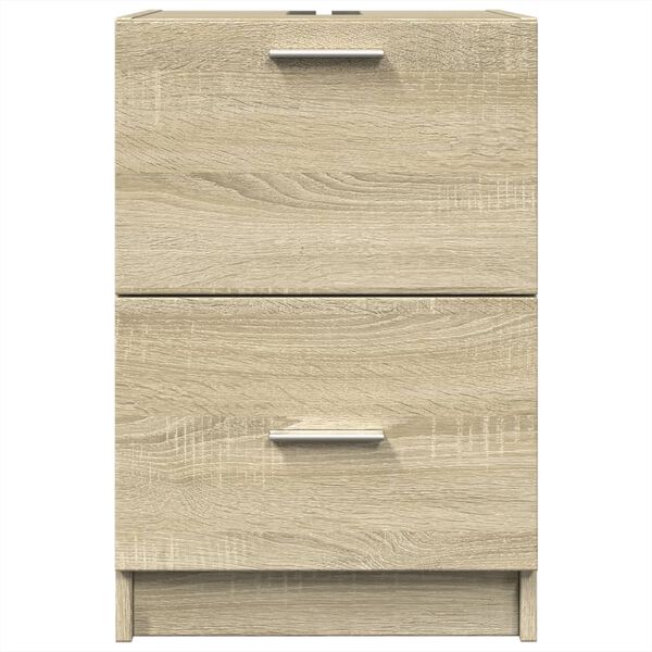 vidaXL Ντουλάπι Νιπτήρα Sonoma Δρυς 40x37x59 εκ. Επεξεργασμένο Ξύλο