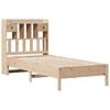 vidaXL Κρεβάτι Βιβλιοθήκη Χωρίς Στρώμα 100x200 εκ Μασίφ Ξύλο Πεύκου