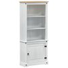 vidaXL Highboard &Lambda;&epsilon;&upsilon;&kappa;ό 74 x 38 x 170 &epsilon;&kappa;. &Sigma;&tau;&epsilon;&rho;&epsilon;ά &xi;&upsilon;&lambda;&epsilon;ί&alpha; &pi;&epsilon;ύ&kappa;&omicron;&upsilon;