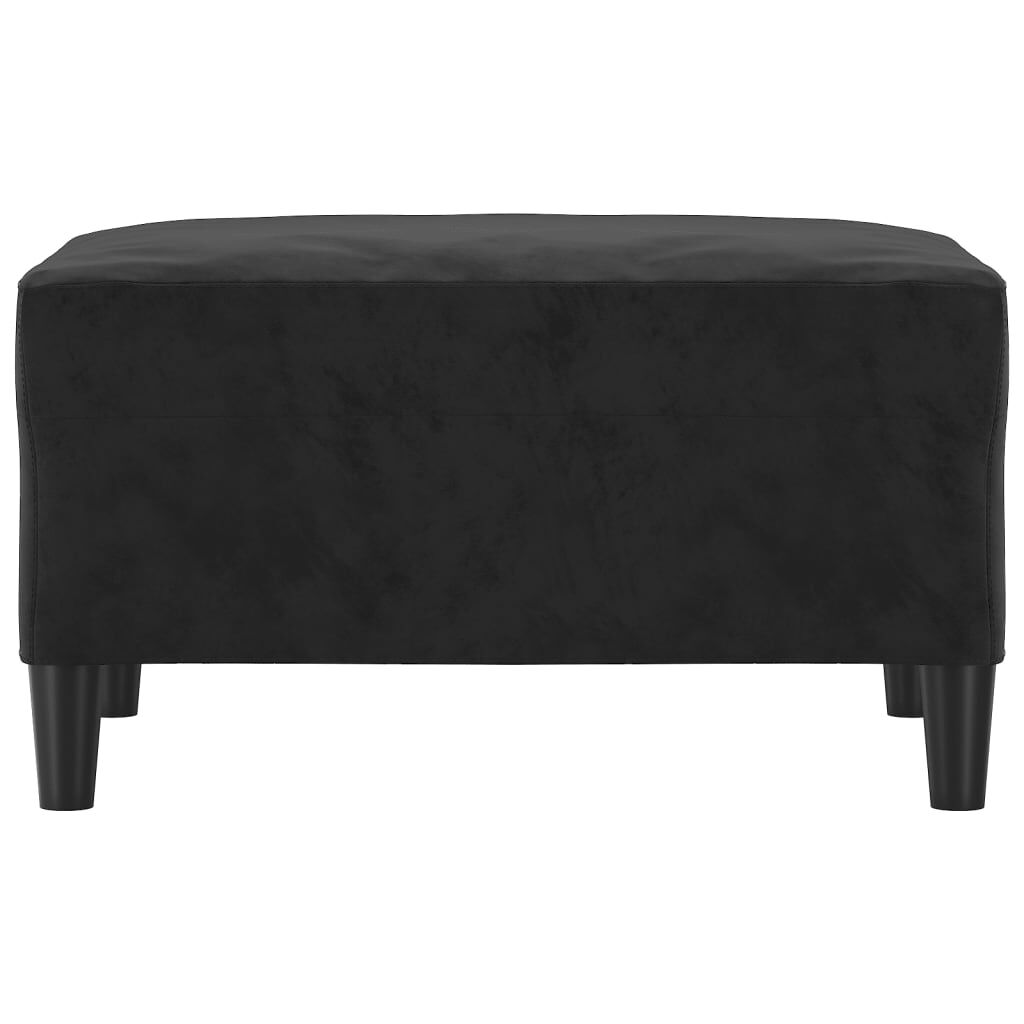 vidaXL Υποπόδιο Μαύρο 70 x 55 x 41 εκ. Βελούδινο