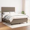 vidaXL &Kappa;&rho;&epsilon;&beta;ά&tau;&iota; Boxspring &mu;&epsilon; &Sigma;&tau;&rho;ώ&mu;&alpha; Taupe 140x190 &epsilon;&kappa;. &Upsilon;&phi;&alpha;&sigma;&mu;ά&tau;&iota;&nu;&omicron;