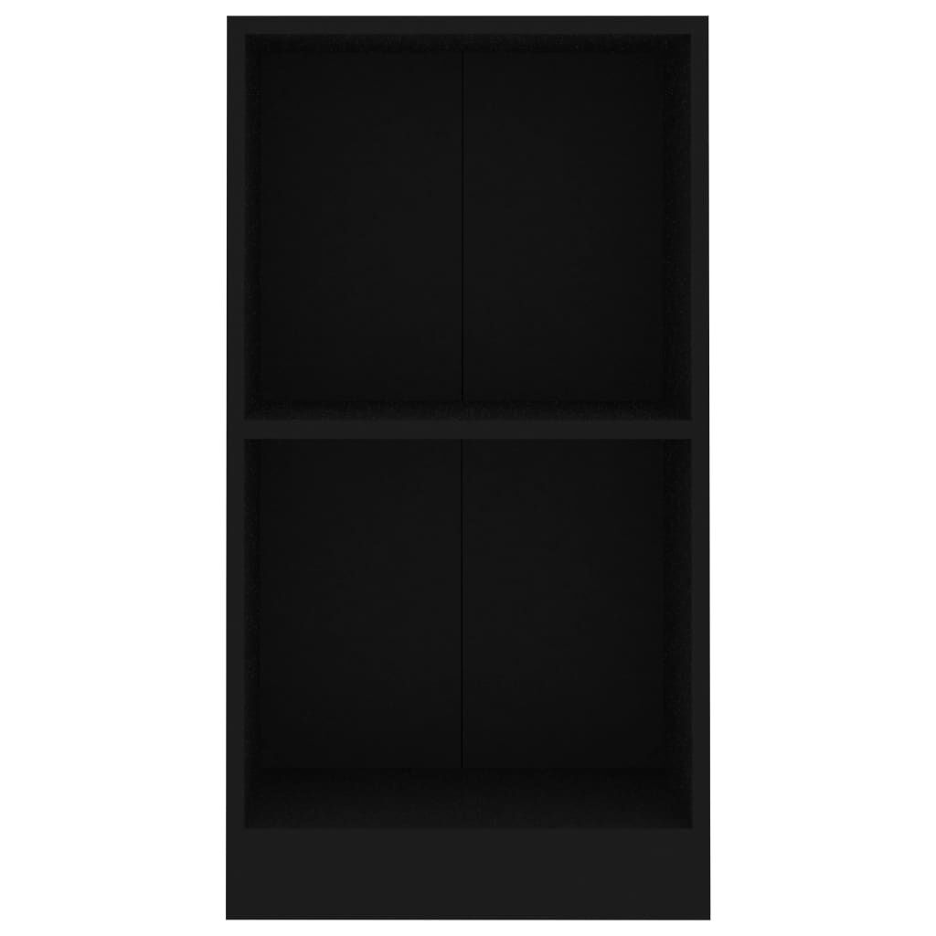 vidaXL Βιβλιοθήκη Μαύρο 40x24x75 εκ. από Επεξ. Ξύλο