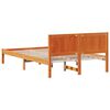 vidaXL Σκελετός Κρεβατιού Καφέ 135 x 190 cm Μασίφ ξύλο πεύκου