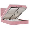 vidaXL &Omicron;&theta;&omega;&mu;&alpha;&nu;&iota;&kappa;ό &kappa;&rho;&epsilon;&beta;ά&tau;&iota; &mu;&epsilon; &sigma;&tau;&rho;ώ&mu;&alpha;&tau;&alpha; & LEDs &Rho;&omicron;&zeta; 140x190cm &Beta;&epsilon;&lambda;&omicron;ύ&delta;&omicron;