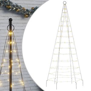 vidaXL &Chi;&rho;&iota;&sigma;&tau;&omicron;&upsilon;&gamma;&epsilon;&nu;&nu;&iota;ά&tau;&iota;&kappa;&omicron; &delta;έ&nu;&tau;&rho;&omicron; LED 200 LED &Zeta;&epsilon;&sigma;&tau;ό &Lambda;&epsilon;&upsilon;&kappa;ό 180 &epsilon;&kappa;.
