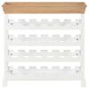 vidaXL Κάβα Κρασιών Λευκή 70 x 22,5 x 70,5 εκ. από MDF