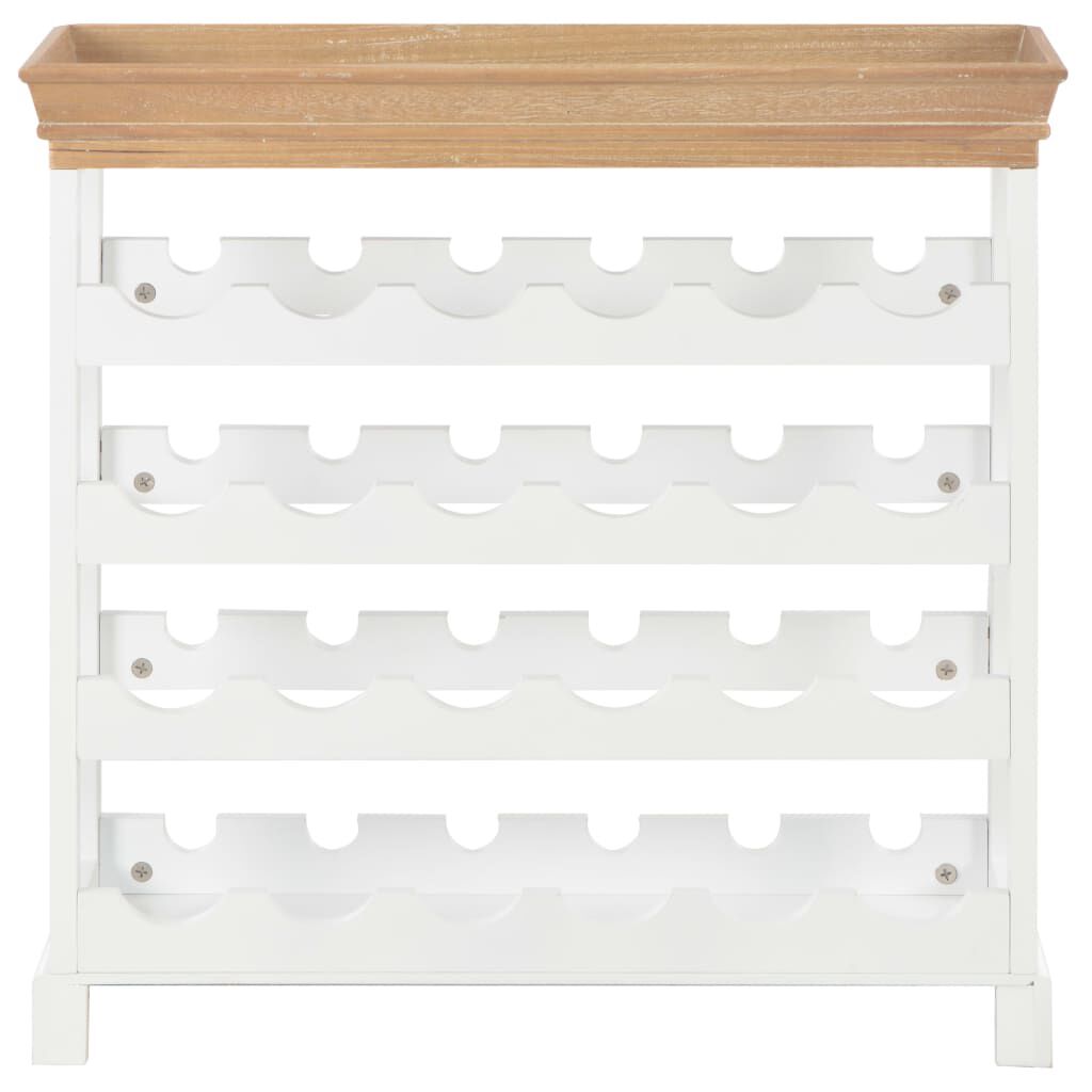 vidaXL Κάβα Κρασιών Λευκή 70 x 22,5 x 70,5 εκ. από MDF