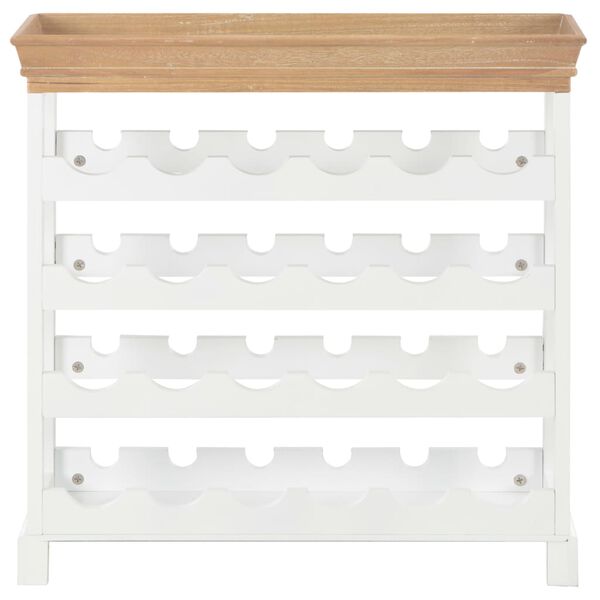 vidaXL Κάβα Κρασιών Λευκή 70 x 22,5 x 70,5 εκ. από MDF