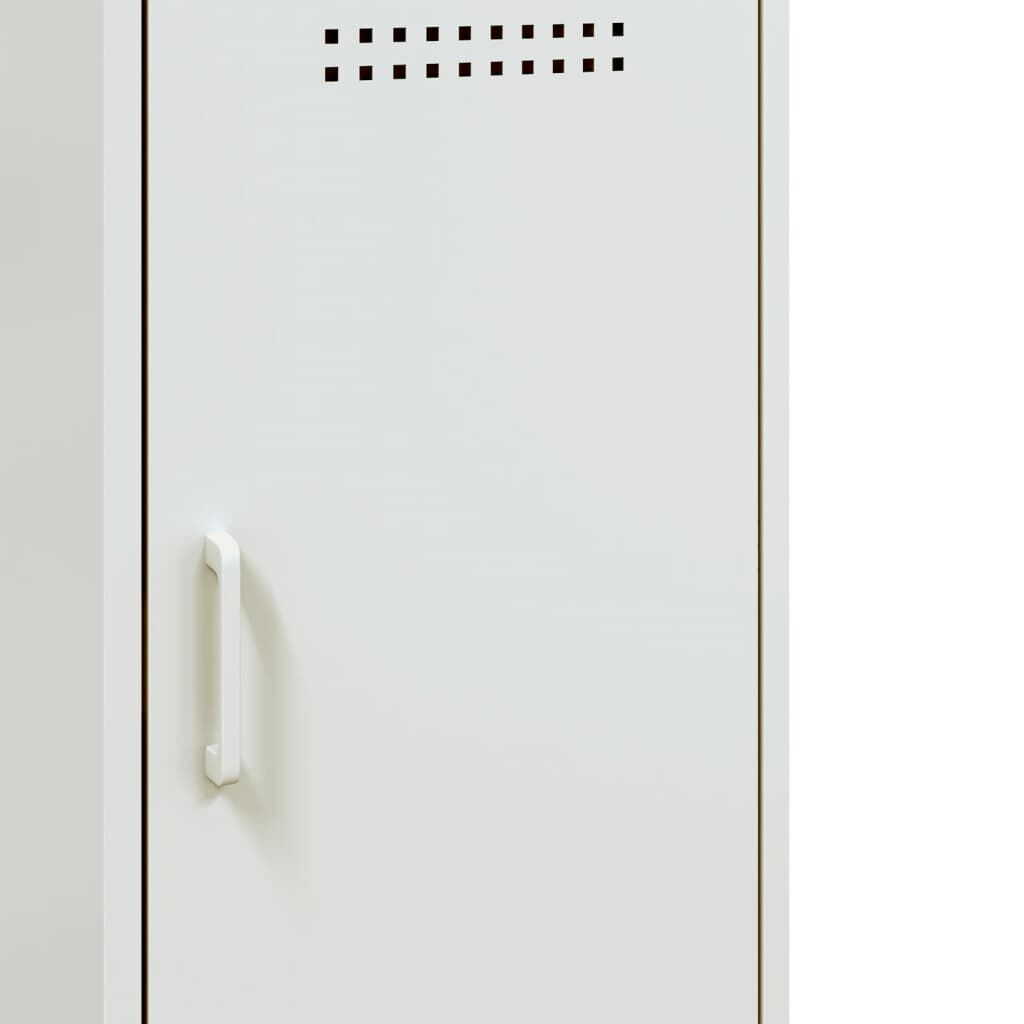 vidaXL Ντουλάπι Λευκό 36 x 39 x 79 εκ. από Χάλυβα