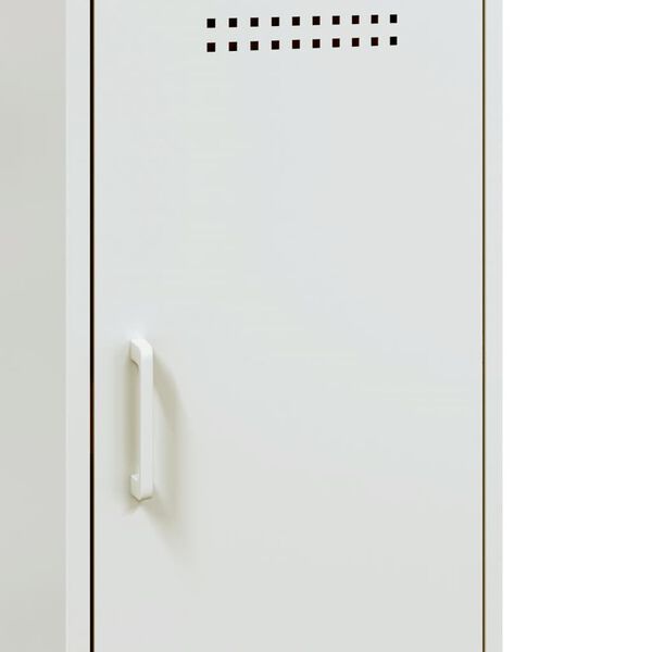vidaXL Ντουλάπι Λευκό 36 x 39 x 79 εκ. από Χάλυβα