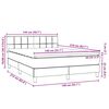 vidaXL &Kappa;&rho;&epsilon;&beta;ά&tau;&iota; Boxspring &mu;&epsilon; &Sigma;&tau;&rho;ώ&mu;&alpha; & LED &Sigma;&kappa;&omicron;ύ&rho;&omicron; &Pi;&rho;ά&sigma;&iota;&nu;&omicron; 140x210&epsilon;&kappa;. &Beta;&epsilon;&lambda;&omicron;ύ&delta;&iota;&nu;&omicron;