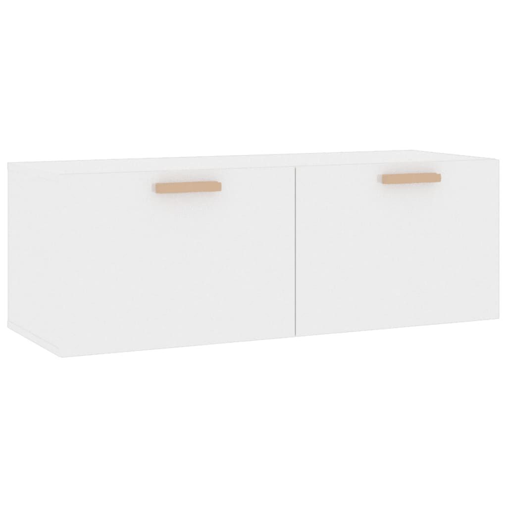 vidaXL Ντουλάπι Γυαλιστερό λευκό100x36,5x35 εκ. από Επεξεργασμένο Ξύλο