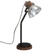 vidaXL Φωτιστικό Γραφείου 25 W Vintage Ασημί 18x18x60 εκ. Ε27