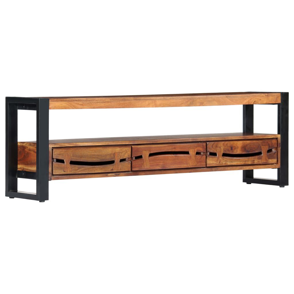 vidaXL Έπιπλο Τηλεόρασης 140 x 30 x 45 εκ. από Μασίφ Ξύλο Ακακίας