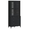 vidaXL &Nu;&tau;&omicron;&upsilon;&lambda;ά&pi;&iota; &Psi;&eta;&lambda;ό VIKEN &Mu;&alpha;ύ&rho;&omicron;&sigmaf; 80x40x190 &epsilon;&kappa;. &alpha;&pi;ό &Mu;&alpha;&sigma;ί&phi; &Xi;ύ&lambda;&omicron; &Pi;&epsilon;ύ&kappa;&omicron;&upsilon;