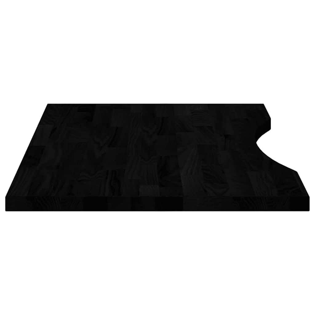 vidaXL Επιφάνεια Τραπεζιού Ορθογώνιος 80x50x2,5 εκ. Μασίφ Ξύλο Δρυός
