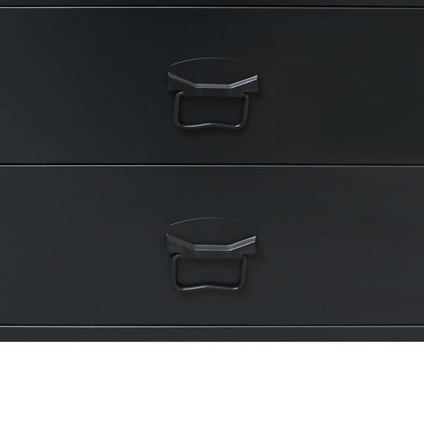 vidaXL Συρταριέρα με Βιομηχανικό Στιλ Μαύρη 78 x 40 x 93 εκ. Μεταλλική