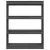 vidaXL Βιβλιοθήκη/Διαχωριστικό Χώρου Γκρι 100x30x103 εκ. Ξύλο Πεύκου
