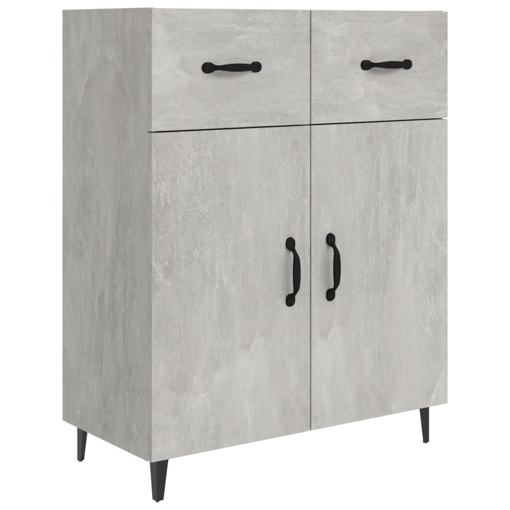 vidaXL Ντουλάπι Γκρι Σκυροδέματος 69,5x34x90 εκ. Επεξεργασμένο Ξύλο