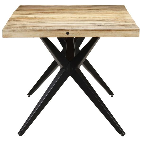 vidaXL Τραπεζαρία 160 x 80 x 76 εκ. από Ακατέργαστο Ξύλο Μάνγκο