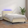 vidaXL &Kappa;&rho;&epsilon;&beta;ά&tau;&iota; Boxspring &mu;&epsilon; &Sigma;&tau;&rho;ώ&mu;&alpha; & LED &Kappa;&rho;&epsilon;&mu; 80x200 &epsilon;&kappa;. &Sigma;&upsilon;&nu;&theta;. &Delta;έ&rho;&mu;&alpha;