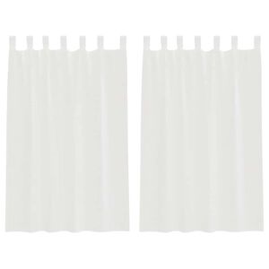 vidaXL &Kappa;&omicron;&upsilon;&rho;&tau;ί&nu;&epsilon;&sigmaf; Voile &mu;&epsilon; &beta;&rho;ό&chi;&omicron;&upsilon;&sigmaf; 2 &tau;&epsilon;&mu;ά&chi;&iota;&alpha; &Lambda;&epsilon;&upsilon;&kappa;ό 140x175 cm