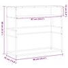 vidaXL Τραπέζι Κονσόλα Sonoma Δρυς 90x35x80 εκ. Επεξεργασμένο Ξύλο