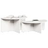 vidaXL Τραπεζάκι σαλονιού 2 pcs Λευκό 79 x 39.5 x 40 εκ