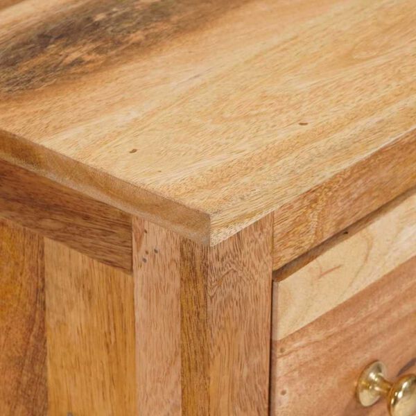 vidaXL Πλαϊνό γραφείο Καφέ 55 x 35 x 75 εκ Μασίφ ξύλο μάνγκο