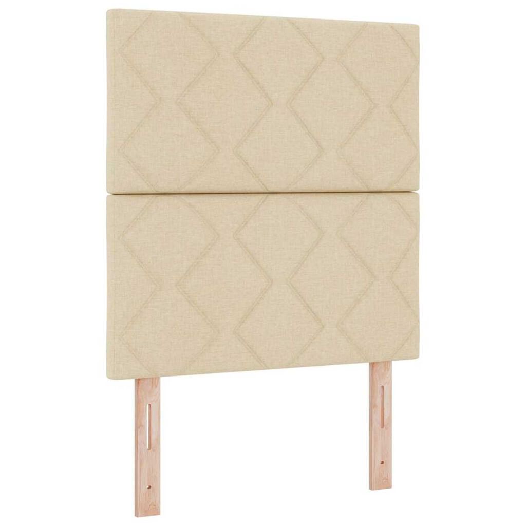 vidaXL Υφασμάτινο Κεφαλάρι Geometric με κεφαλάρι Κρεμ 80 cm ύφασμα
