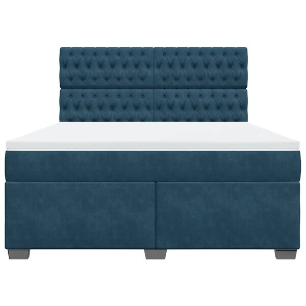 vidaXL &Kappa;&rho;&epsilon;&beta;ά&tau;&iota; Boxspring &mu;&epsilon; &Sigma;&tau;&rho;ώ&mu;&alpha; &Mu;&pi;&lambda;&epsilon; 180x200 &epsilon;&kappa;. &Beta;&epsilon;&lambda;&omicron;ύ&delta;&iota;&nu;&omicron;