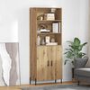 vidaXL Highboard Artisan Oak 69,5 x 32,5 x 180 &epsilon;&kappa; &Epsilon;&pi;&epsilon;&xi;&epsilon;&rho;&gamma;&alpha;&sigma;&mu;έ&nu;&omicron; &xi;ύ&lambda;&omicron;