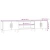 vidaXL Έπιπλο Τηλεόρασης Λευκό 180x31,5x40 εκ. από Τεχνητό Ξύλο