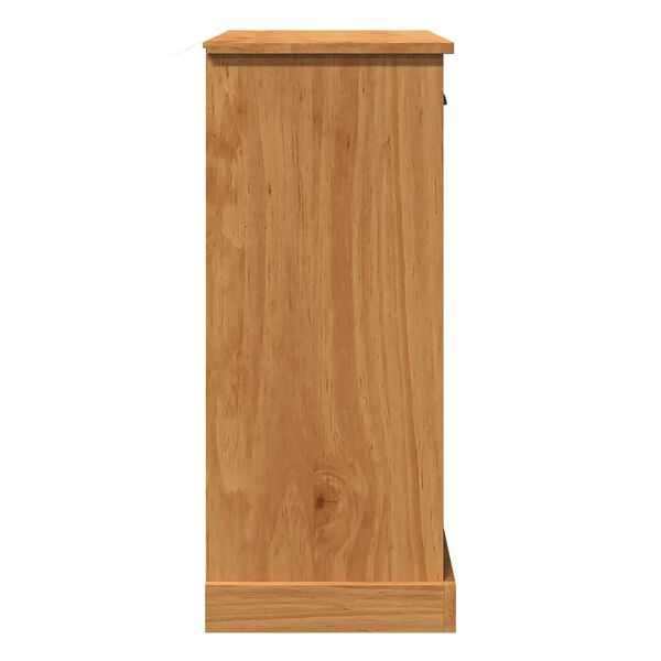 vidaXL Ντουλάπι Μπάνιου καφέ μελί 68 x 34 x 80 εκ Μασίφ ξύλο πεύκου