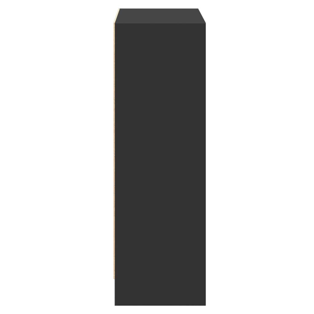 vidaXL Βιβλιοθήκη Μαύρη 60 x 24 x 76 εκ. από Επεξεργασμένο Ξύλο