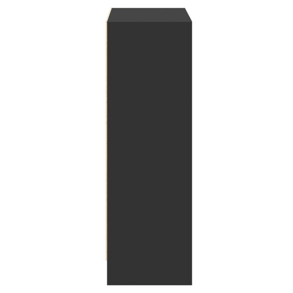 vidaXL Βιβλιοθήκη Μαύρη 60 x 24 x 76 εκ. από Επεξεργασμένο Ξύλο