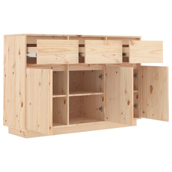 vidaXL Μπουφές 110 x 34 x 75 εκ. από Μασίφ Ξύλο Πεύκου