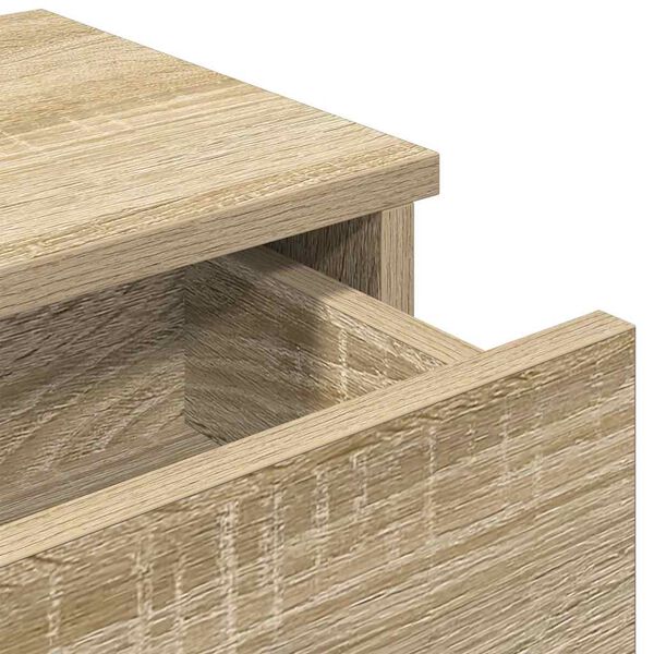 vidaXL Ράφι τοίχου με συρτάρια Sonoma Oak Κατασκευασμένο ξύλο