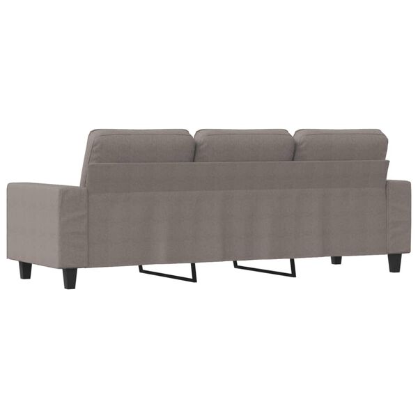 vidaXL Καναπές Τριθέσιος Taupe 180 εκ. Υφασμάτινος
