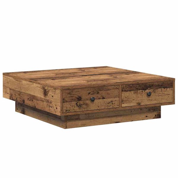 vidaXL Τραπεζάκι σαλονιού Παλαιό ξύλο 90 x 90 x 28 cm