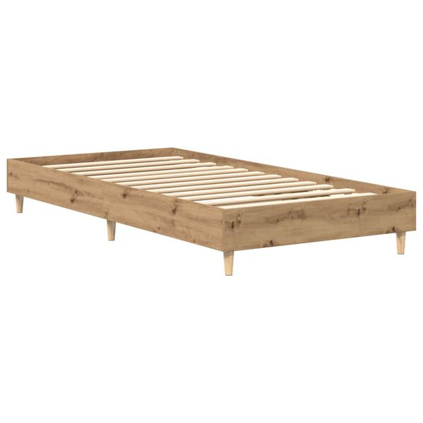 vidaXL Πλαίσιο κρεβατιού χωρίς στρώμα Artisan Oak 90x200 cm